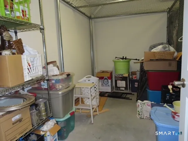 a room with storage and utility