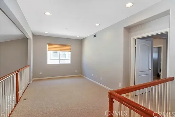 a view of hallway with window