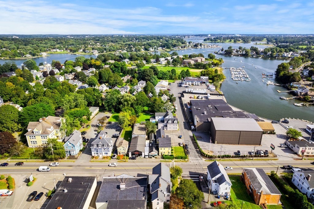 20 Water Street Danvers, MA 01923 - Photo 24 of 33 an aerial view of a city with lots of residential buildings