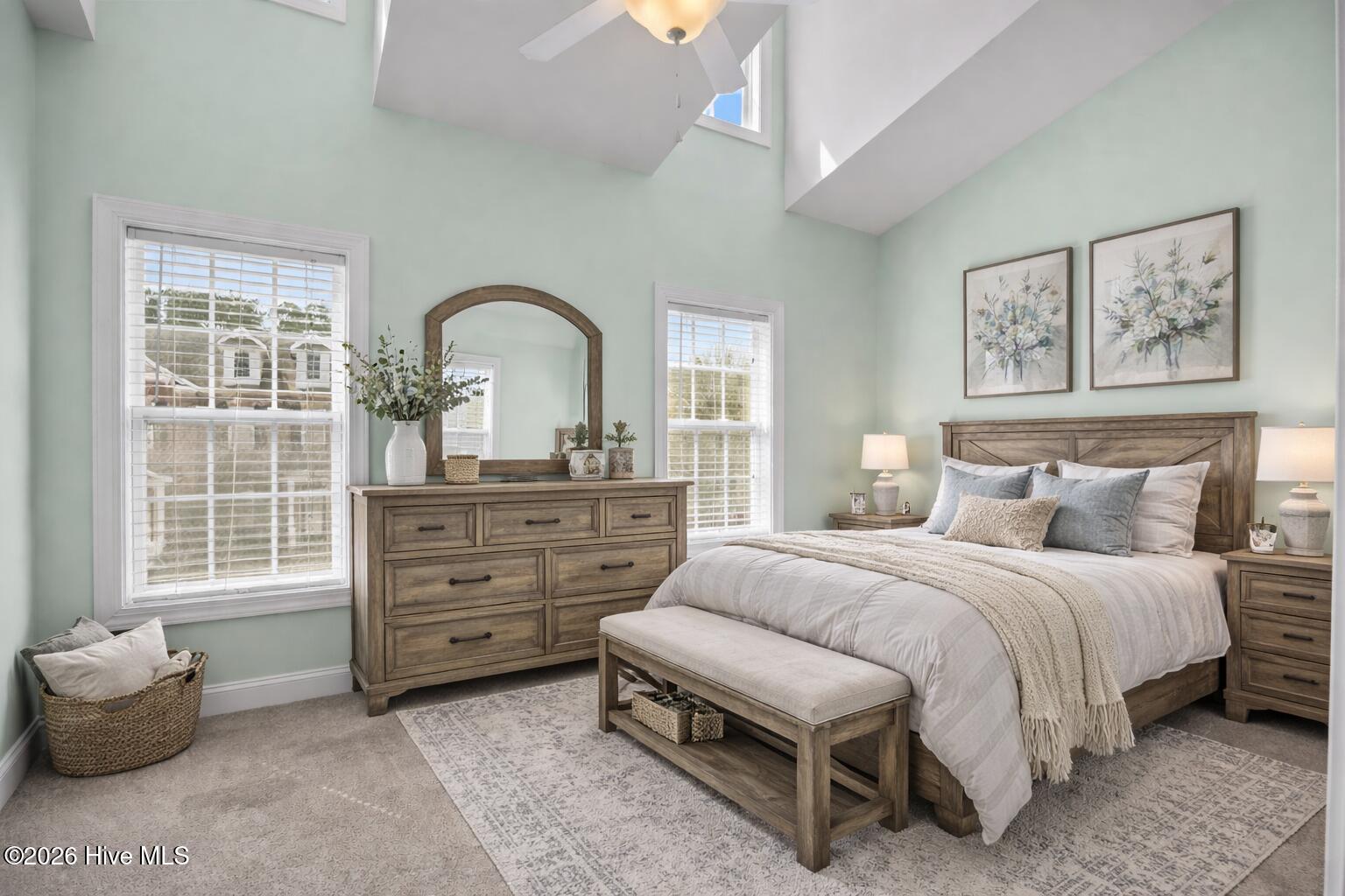 4916 Exton Park Loop Castle Hayne, NC 28429 - Photo 25 of 36 Farmhouse bedroom with soft mint accents