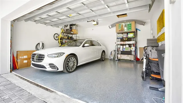 a view of car garage