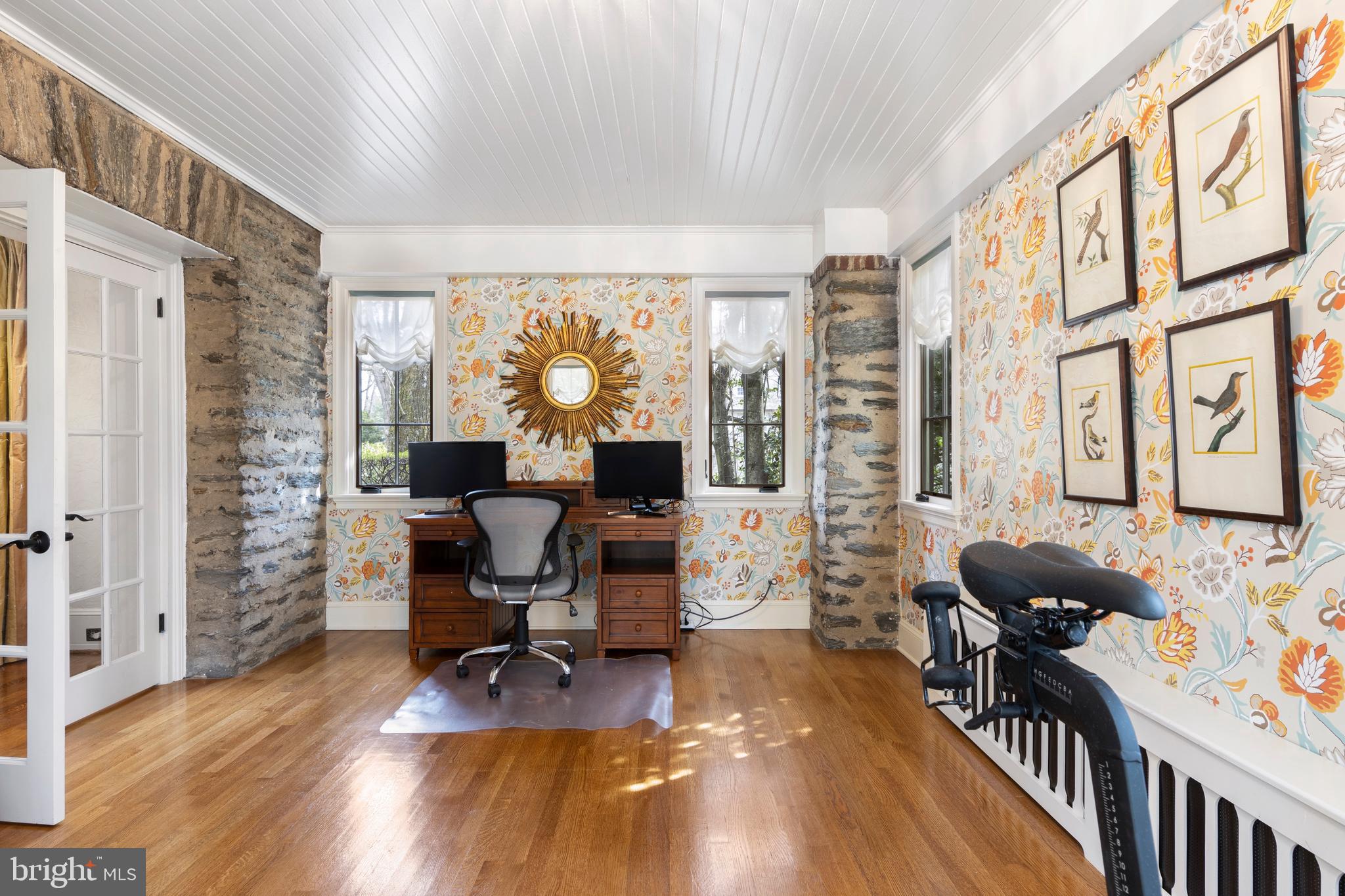 5 Guernsey Road Swarthmore, PA 19081 - Photo 21 of 47 Beautiful exposed stone wall