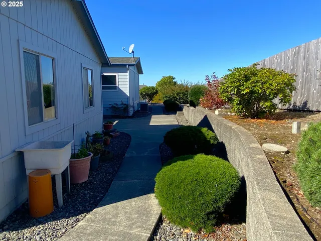 a view of yard from outdoor seating