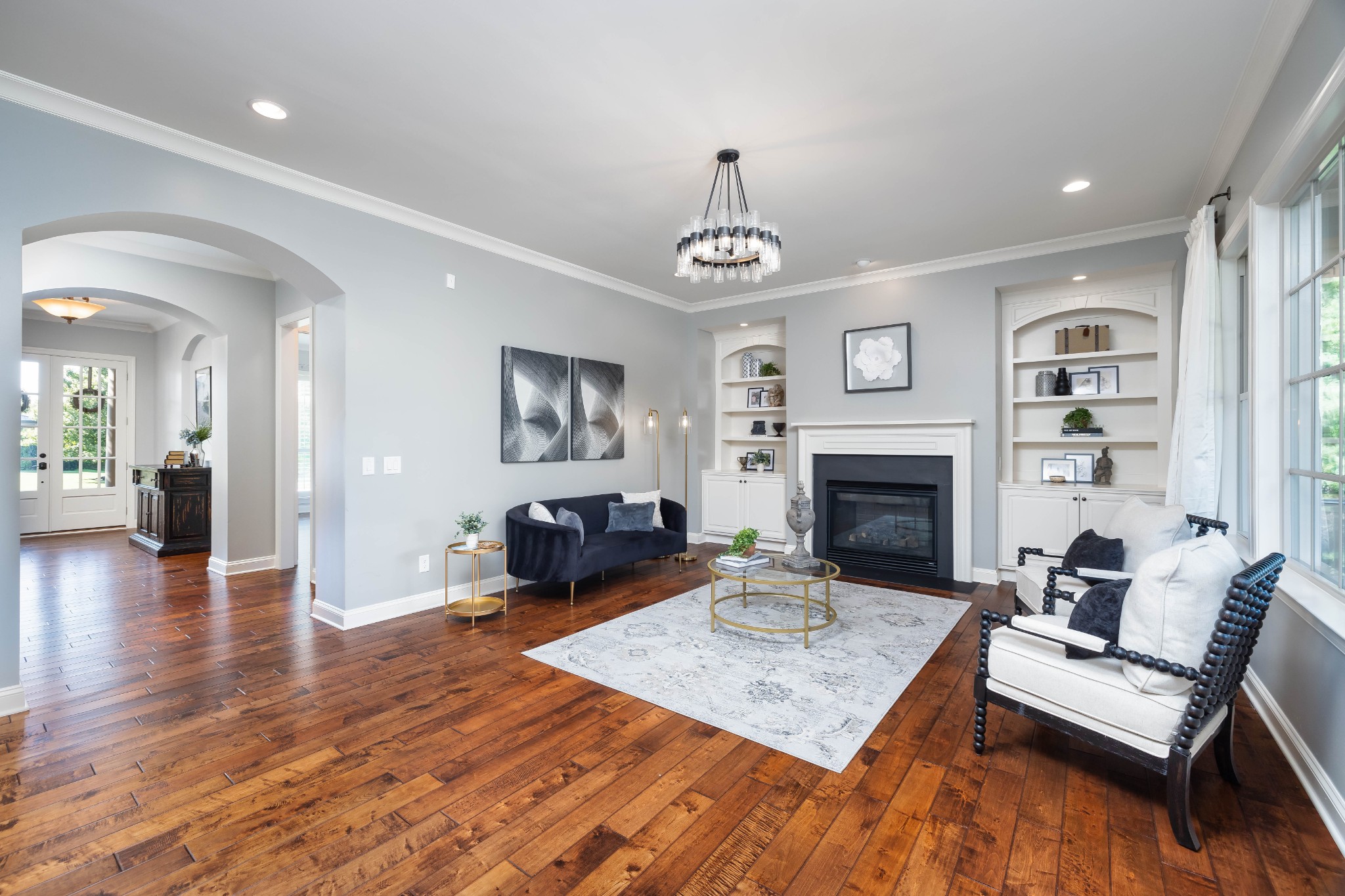 1828 Kettering Trace Brentwood, TN 37027 - Photo 22 of 62 a living room with furniture and a fireplace