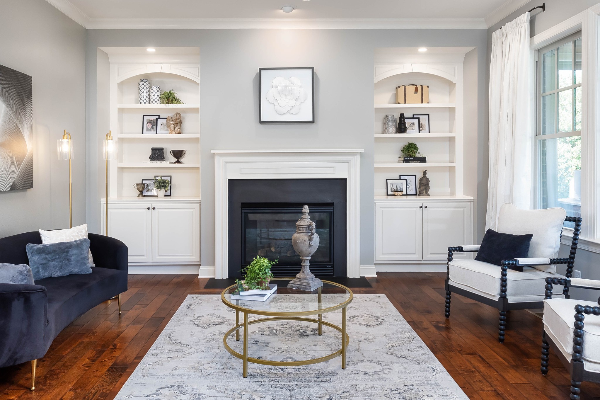 1828 Kettering Trace Brentwood, TN 37027 - Photo 23 of 62 a living room with furniture and a fireplace
