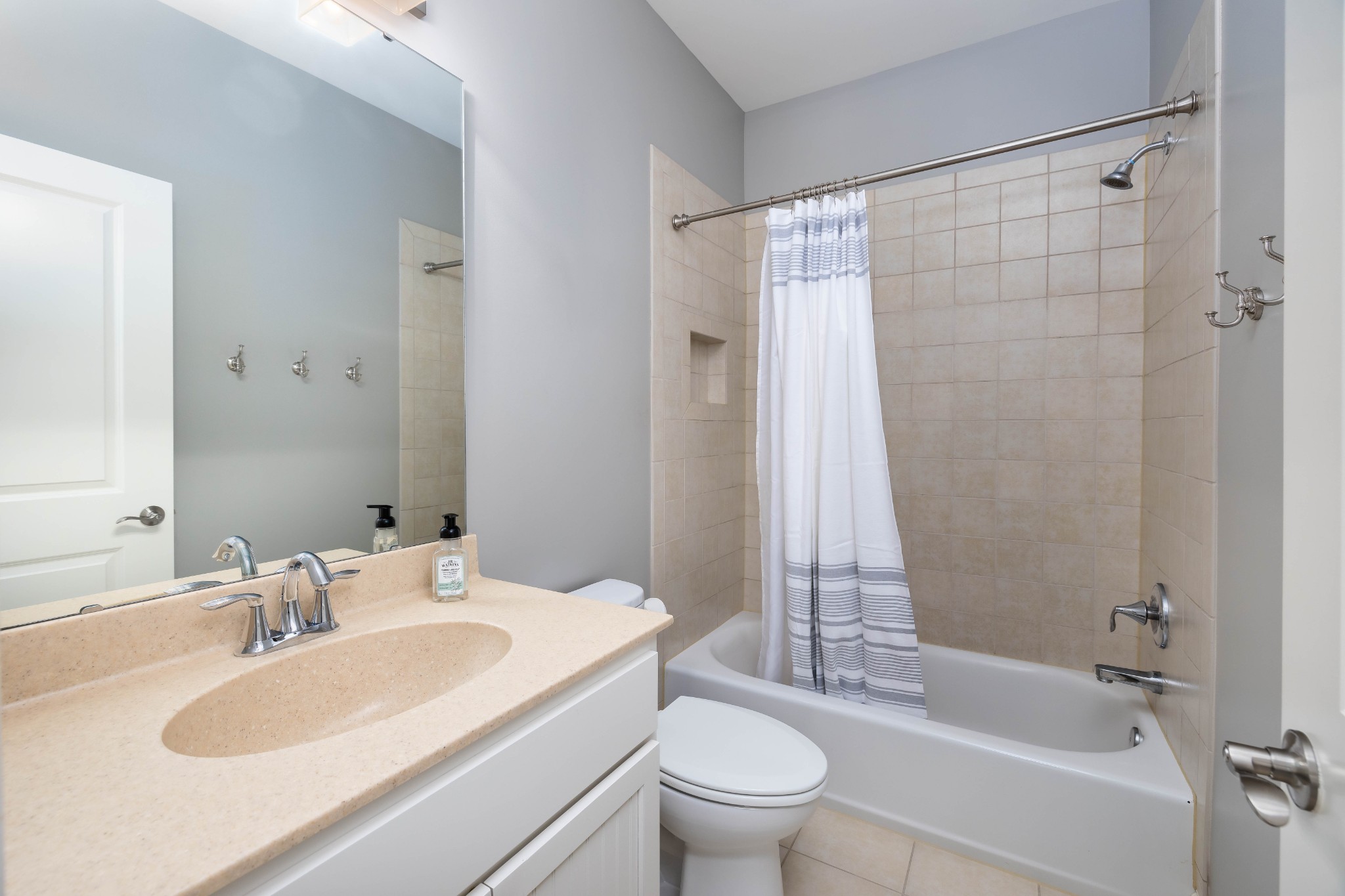 1828 Kettering Trace Brentwood, TN 37027 - Photo 36 of 62 a bathroom with a granite countertop sink toilet and shower