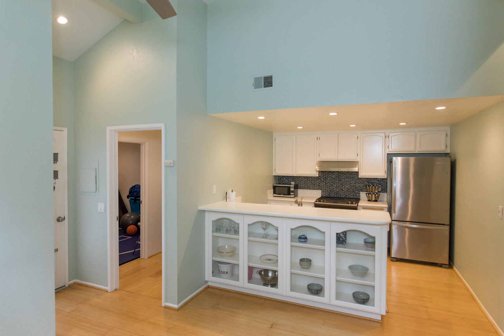 5300 Traci Drive Santa Barbara, CA 93111 - Photo 8 of 13 a kitchen with stainless steel appliances a refrigerator and a stove top oven