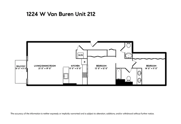$335,000 | 1224 West Van Buren Street, Unit 212, Chicago, IL 60607