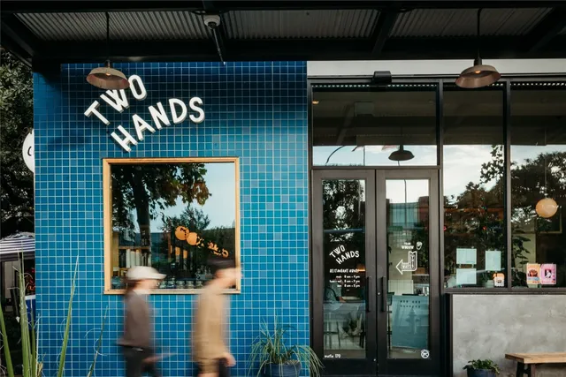 a view of a entryway door of the building