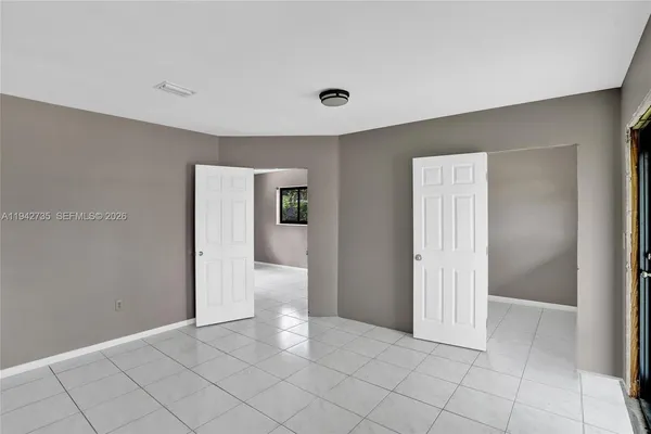 a view of an empty room