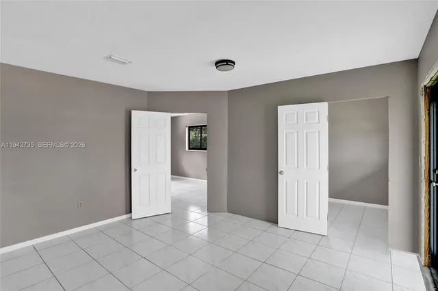 a view of an empty room