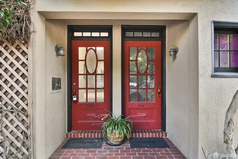 a view of front door