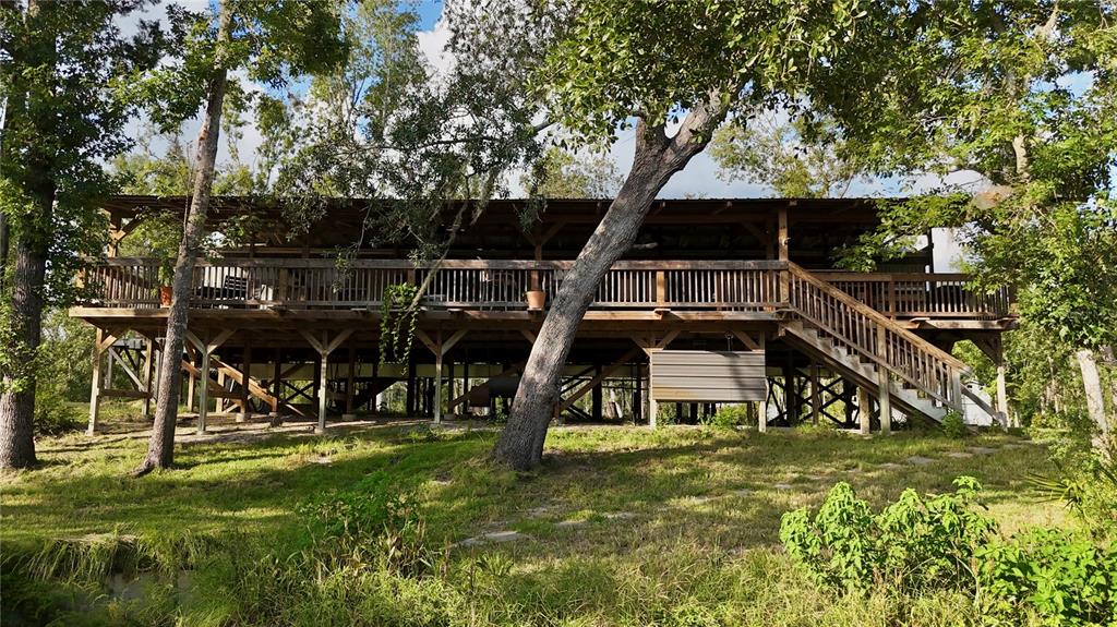a house view with a garden space