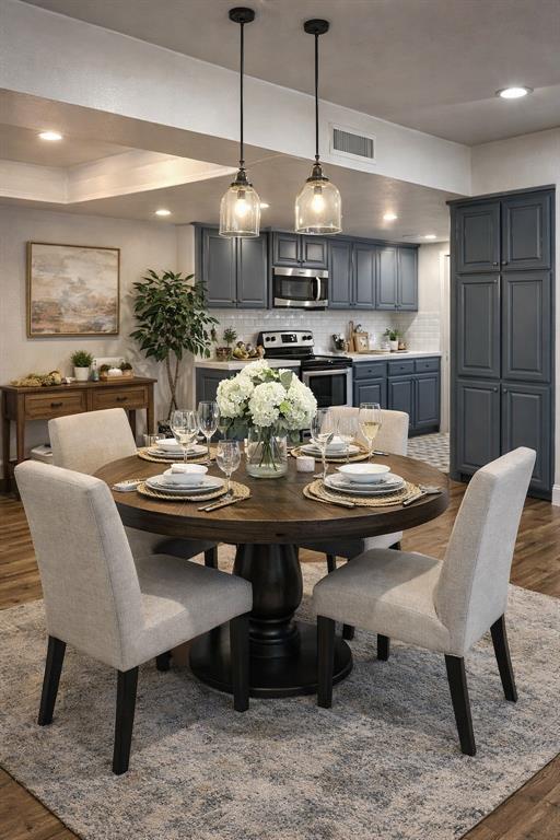 2043 Chestnut Road Carrollton, TX 75007 - Photo 4 of 19 a view of a dining room with furniture