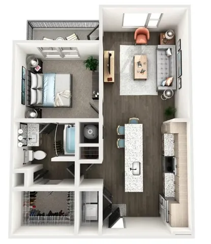 view of living room with furniture and window