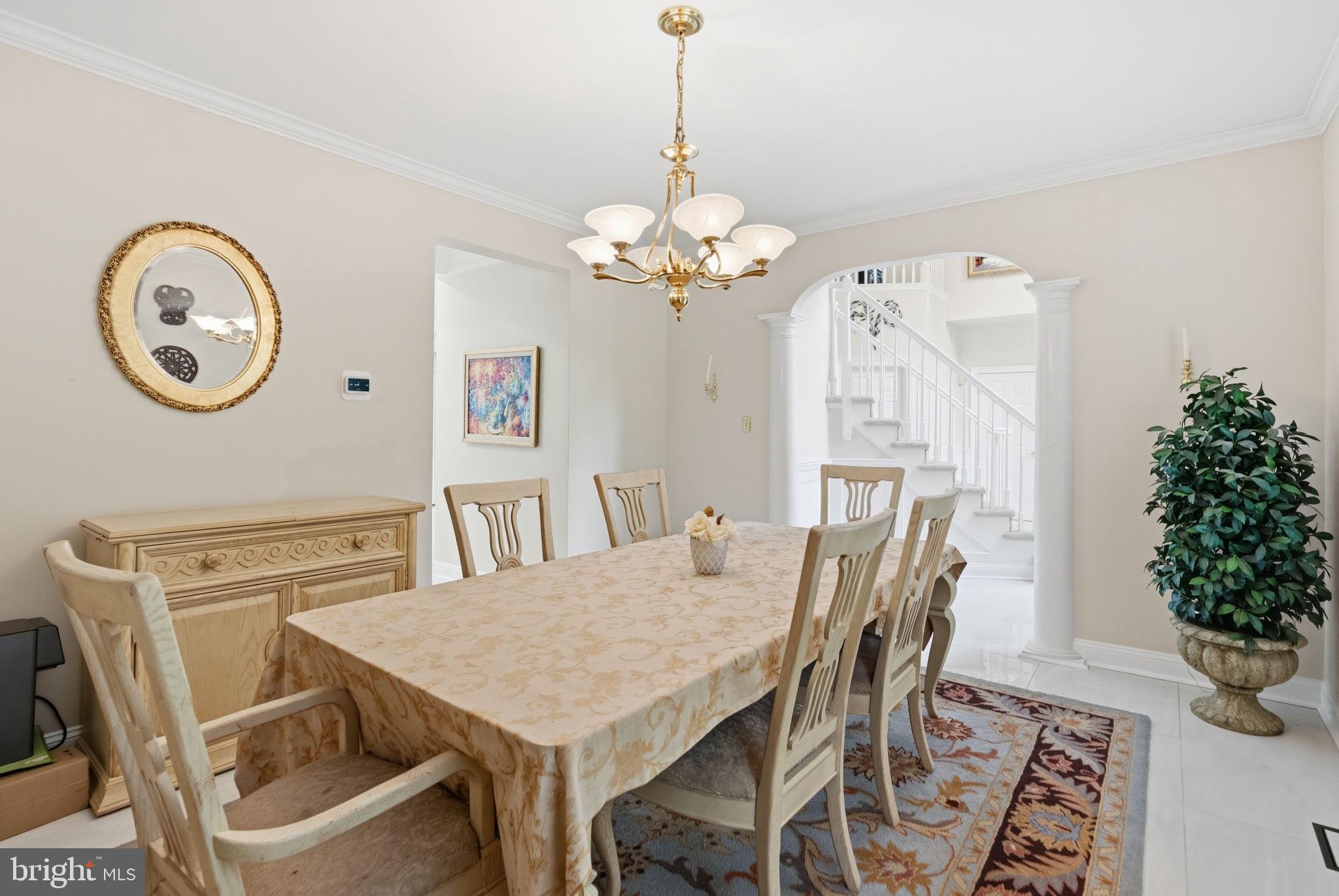 1350 Skelp Level Road Downingtown, PA 19335 - Photo 17 of 50 a view of a dining room with furniture and chandelier