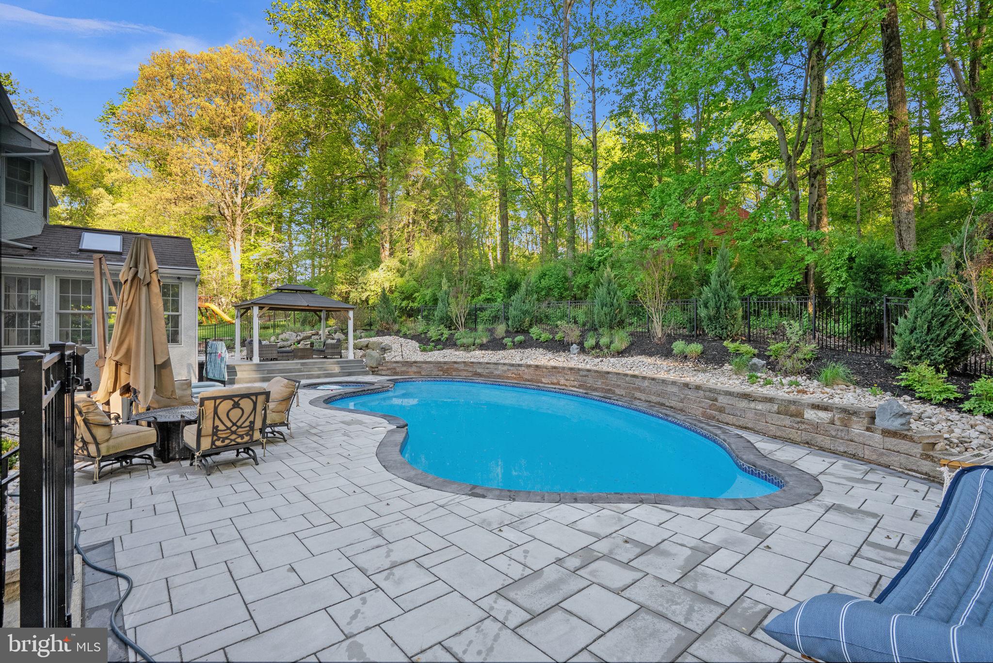 1350 Skelp Level Road Downingtown, PA 19335 - Photo 36 of 50 a swimming pool with outdoor seating and yard
