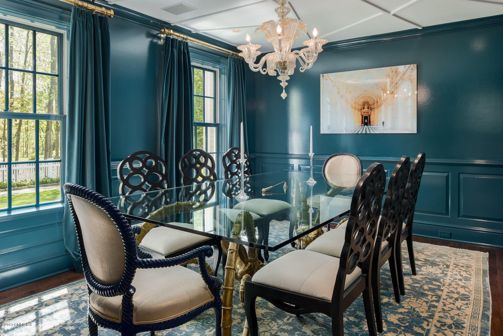 9 Roberta Lane Greenwich, CT 06830 - Photo 5 of 25 a view of a dining room with furniture window and wooden floor