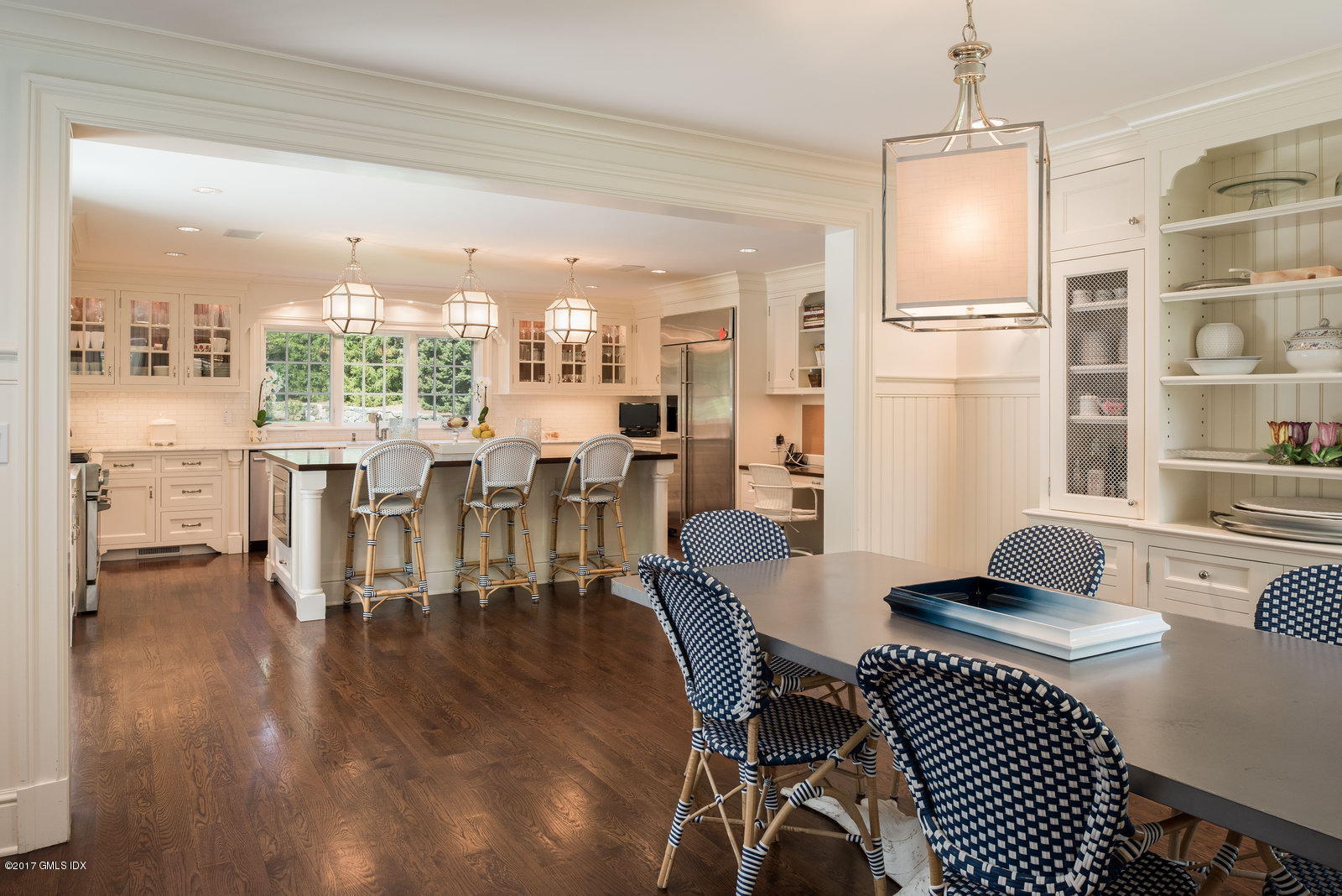 9 Roberta Lane Greenwich, CT 06830 - Photo 7 of 25 a view of a dining room with furniture window and wooden floor