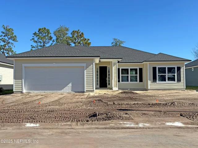 a front view of a house