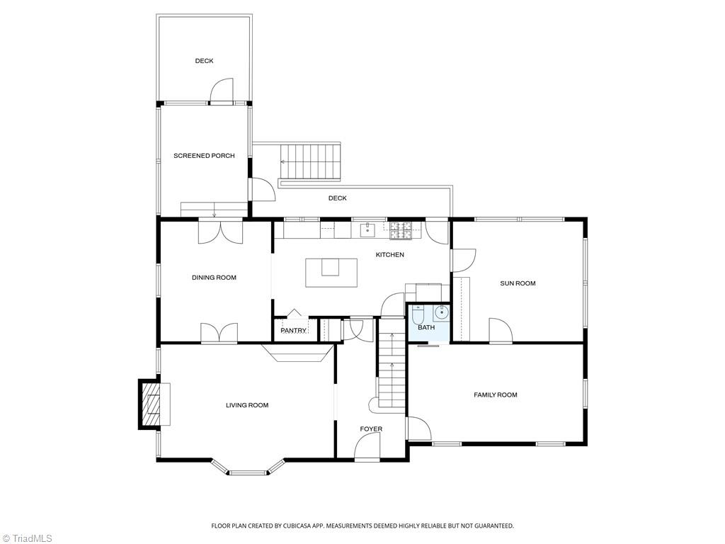 1943 Robinhood Road Winston-Salem, NC 27104 - Photo 40 of 43 Main level floorplan