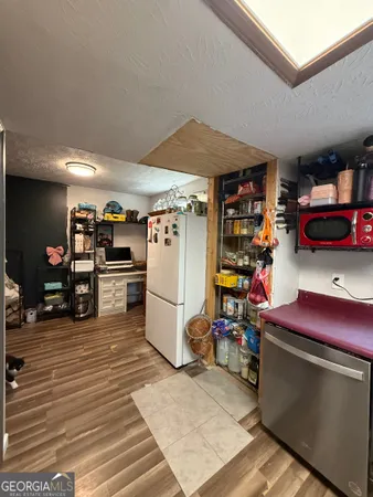 a view of a room with storage and utility