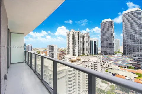 a view of balcony with city view