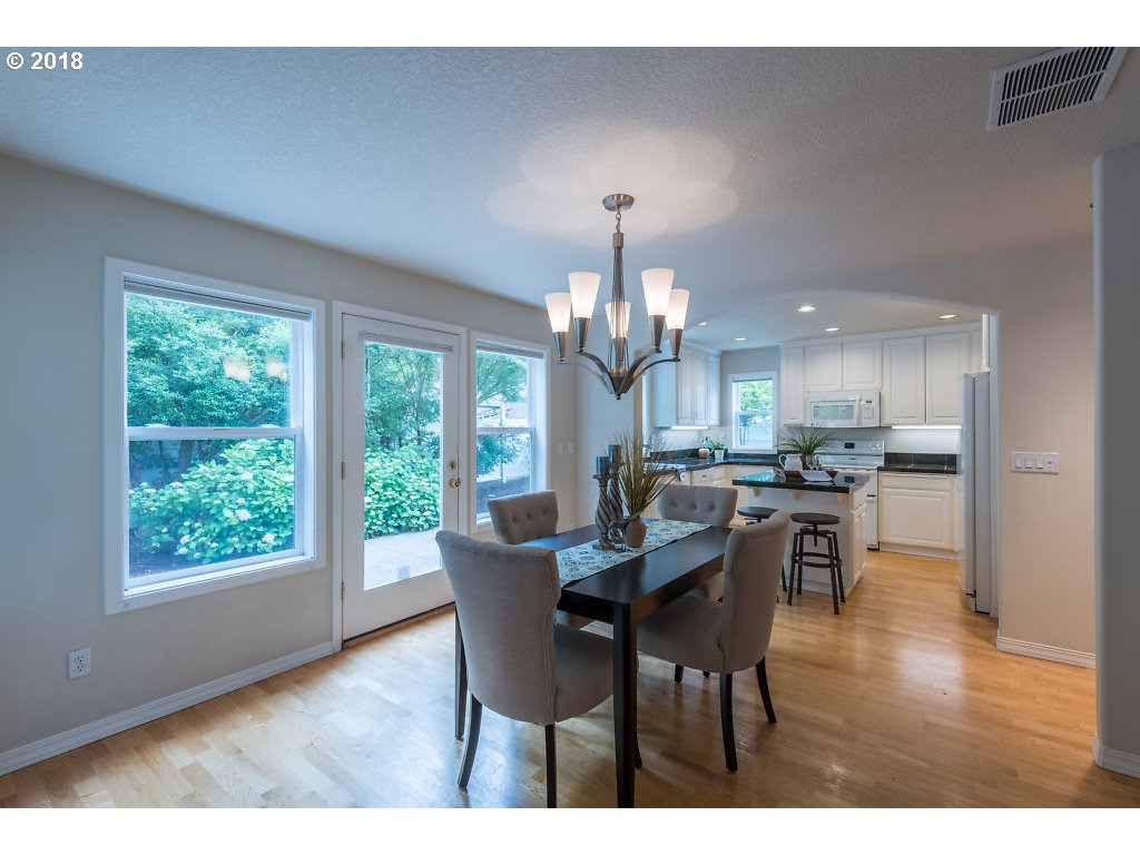 7571 Southwest Mapleleaf Street Portland, OR 97223 - Photo 11 of 32 a view of a dining room with furniture window and wooden floor
