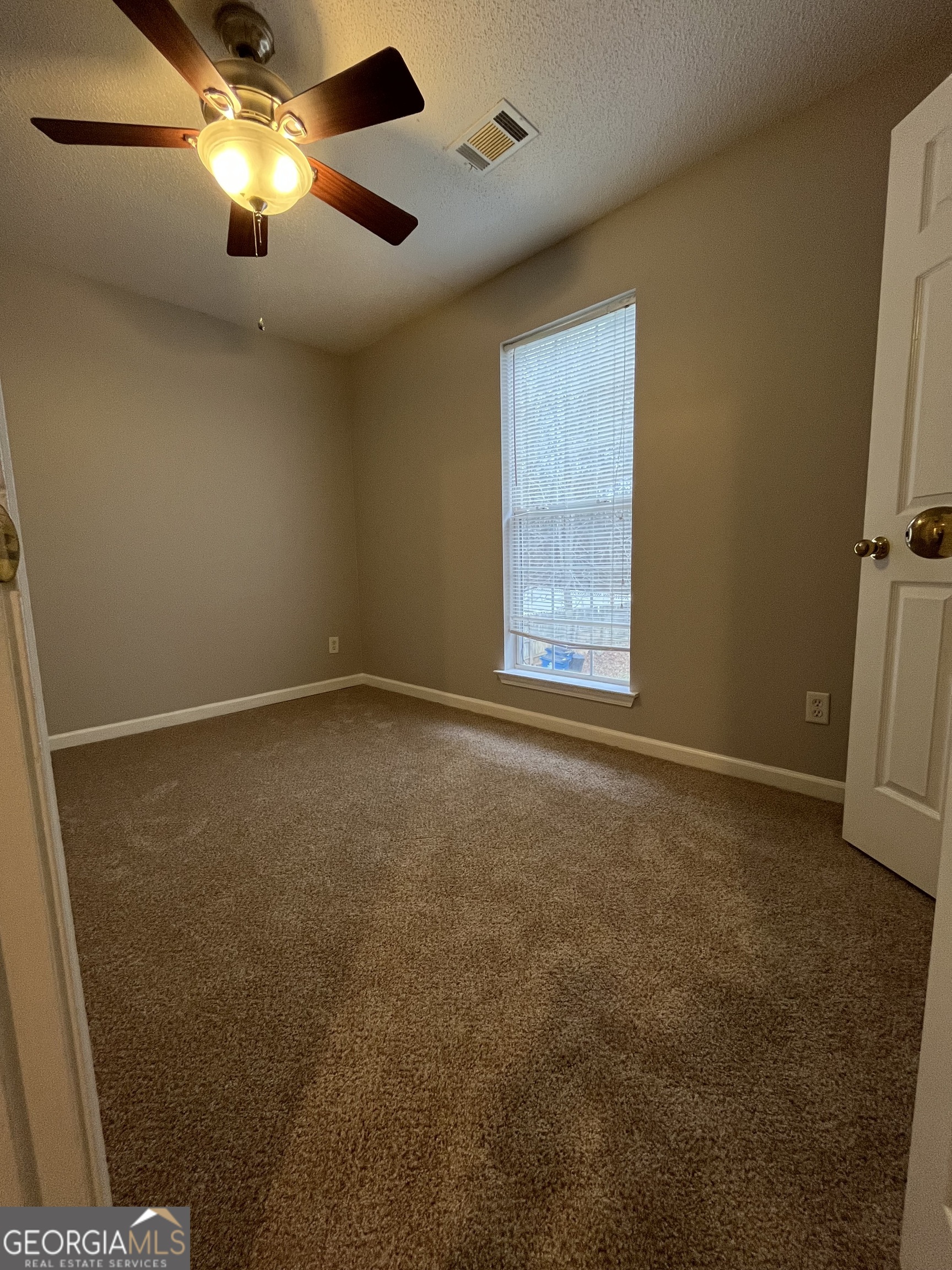 156 Galway Lane Hampton, GA 30228 - Photo 29 of 44 en empty room with windows and chandelier fan