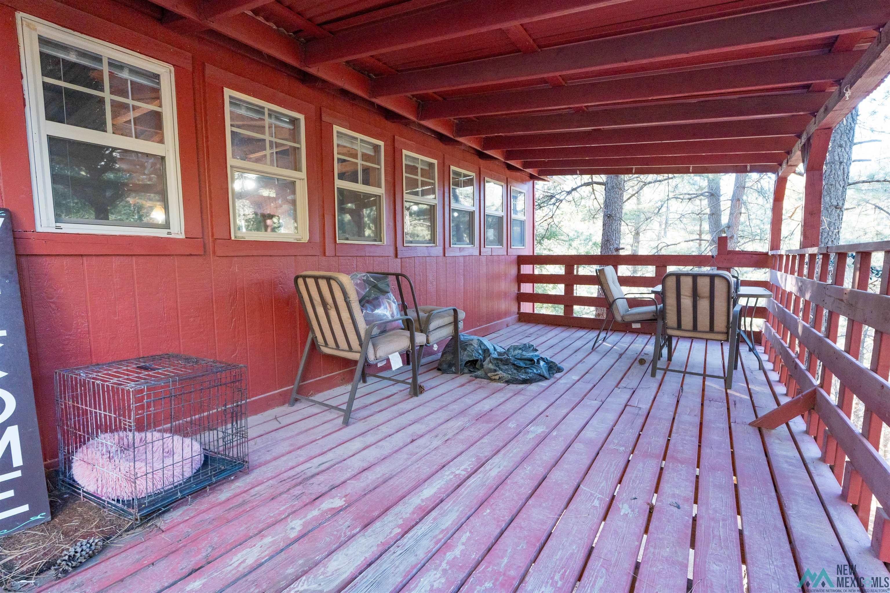 3 Wimsatt Road Cloudcroft, NM 88317 - Photo 37 of 41 View of wooden terrace