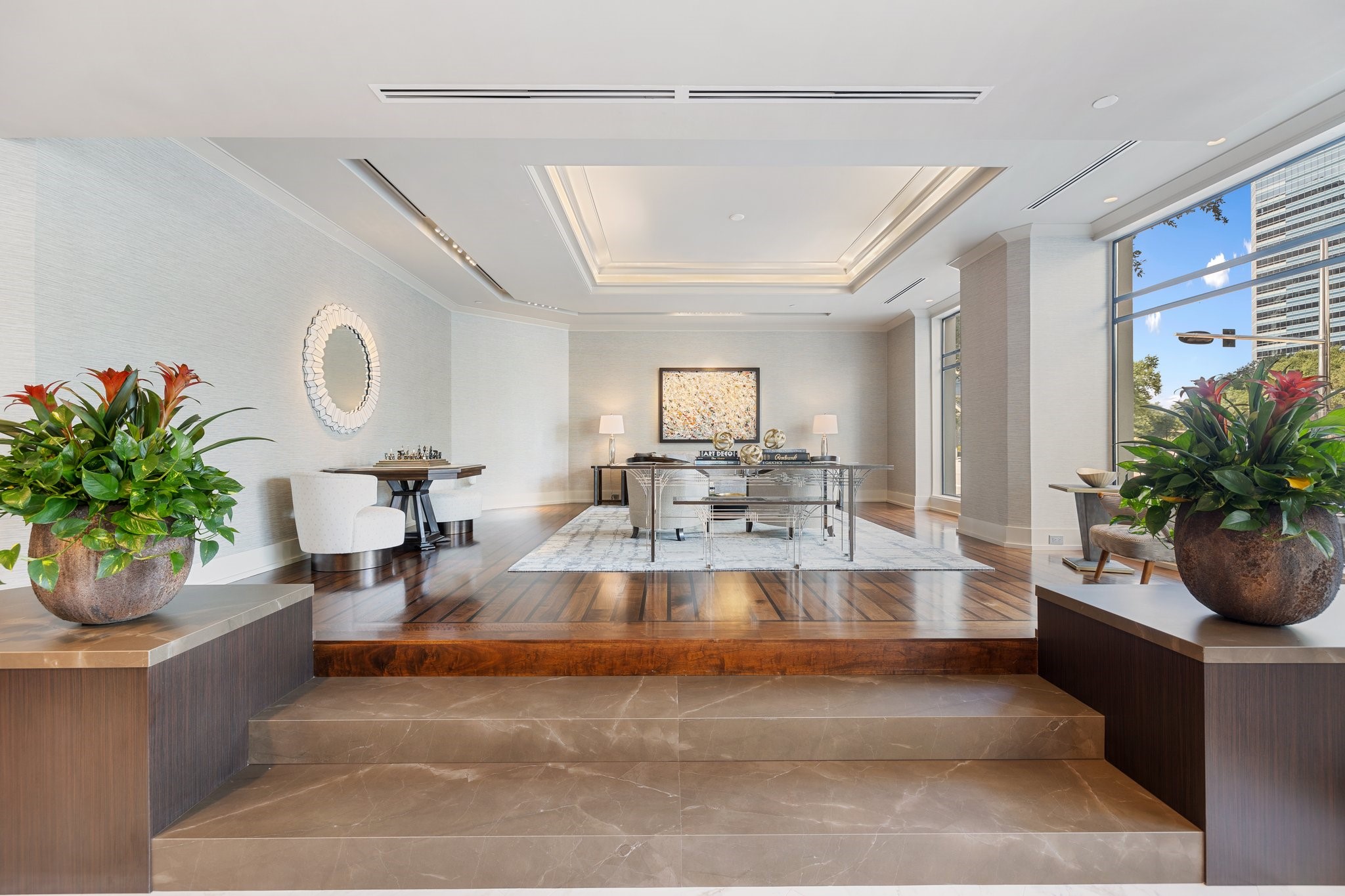 1409 Post Oak Boulevard, Unit 2702 Houston, TX 77056 - Photo 34 of 43 a view of living room with furniture and potted plant