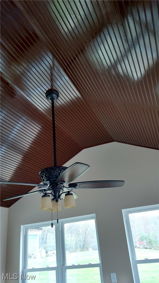 4870 Rockwell Road Ashtabula, OH 44004 - Photo 40 of 47 Gorgeous vaulted wood ceiling