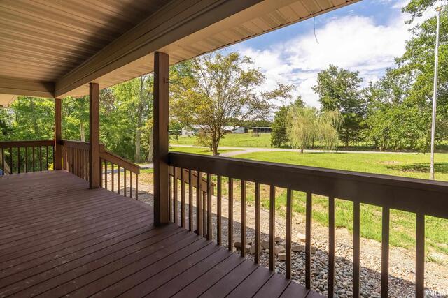 17937 Caplinger Pond Road Marion, IL 62959 - Photo 4 of 43 a view of a wooden deck