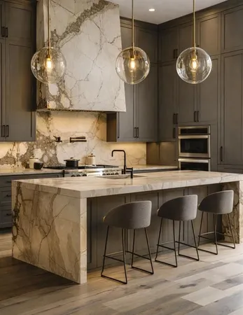 a kitchen with a table and chairs in it