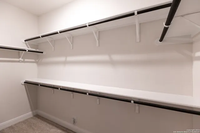 a close view of closet