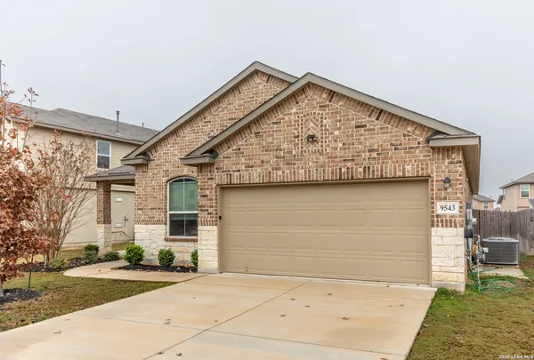 a view of a house with a garage