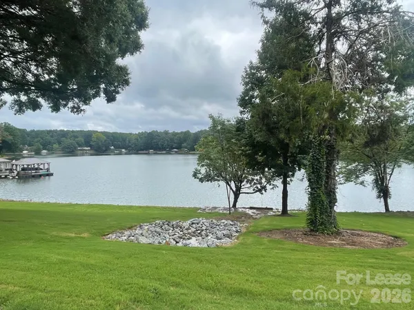 a view of lake with outdoor space