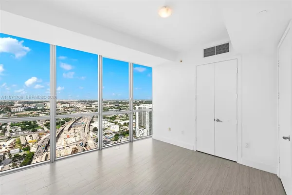 a view of a large window