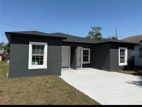 a front view of a house