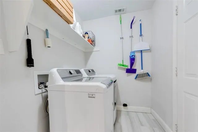 a room with storage and utility