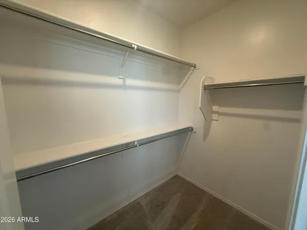 a close view of closet