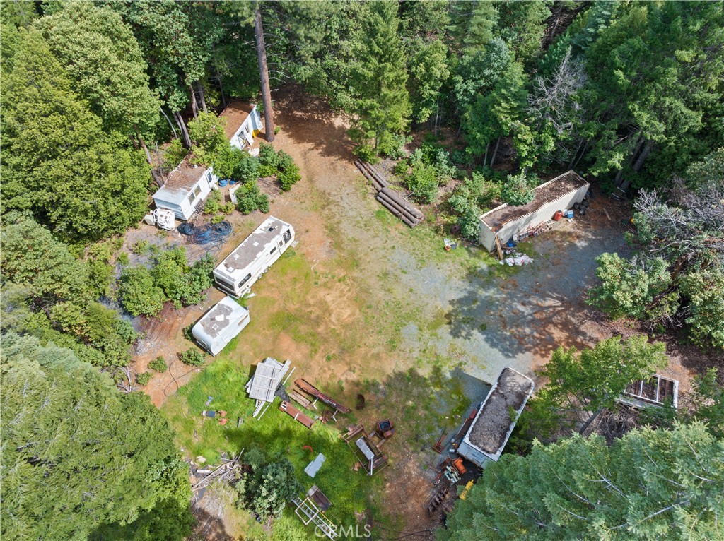 63 Binet Road Clipper Mills, CA 95930 - Photo 17 of 25 an aerial view of a house with a yard