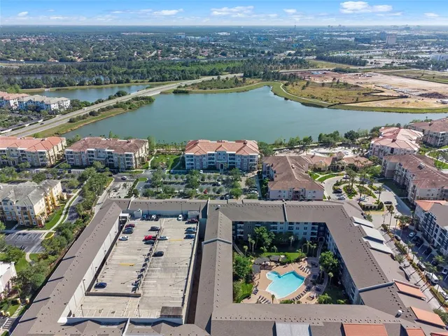 an aerial view of a city