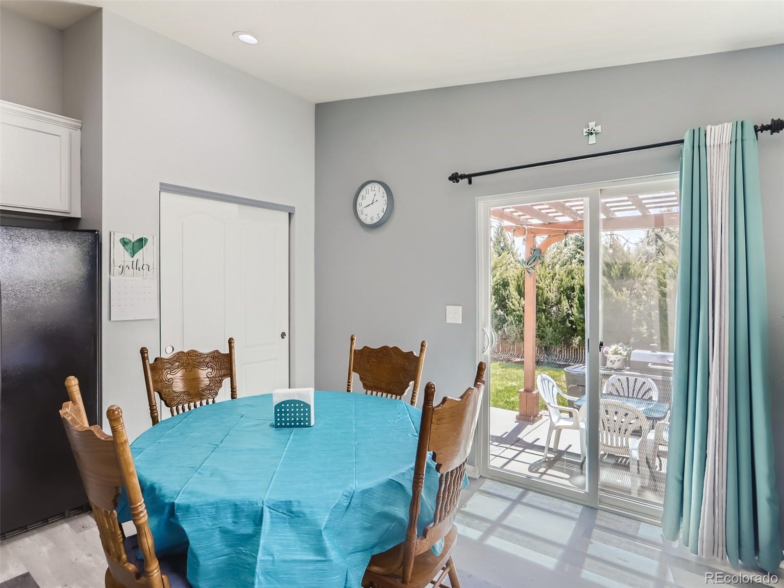 8080 Raspberry Drive Frederick, CO 80504 - Photo 10 of 29 a view of a dining room with furniture window and outside view