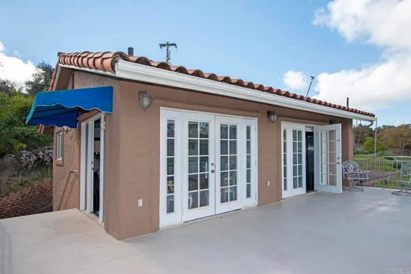 a front view of a house