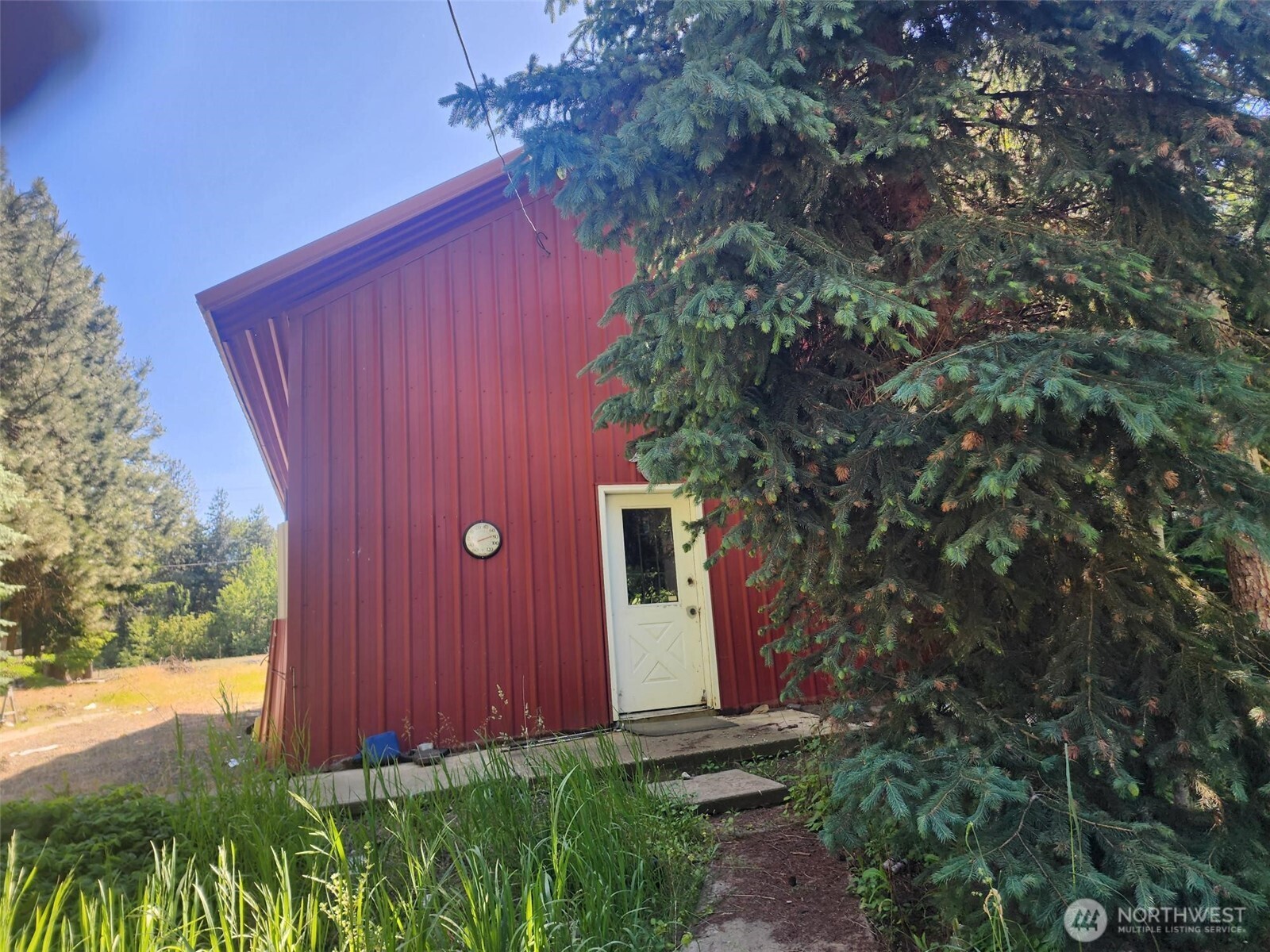 1911 Hundley Road Cle Elum, WA 98922 - Photo 10 of 13 a view of a backyard with plants and a large tree