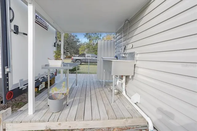 a view of deck with patio