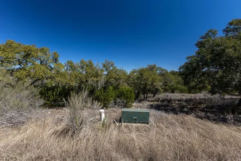 a view of a television with a yard