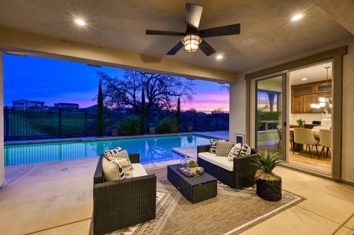 2714 Hidden Trail Loop Rocklin, CA 95765 - Photo 11 of 57 a outdoor living space with furniture and garden view