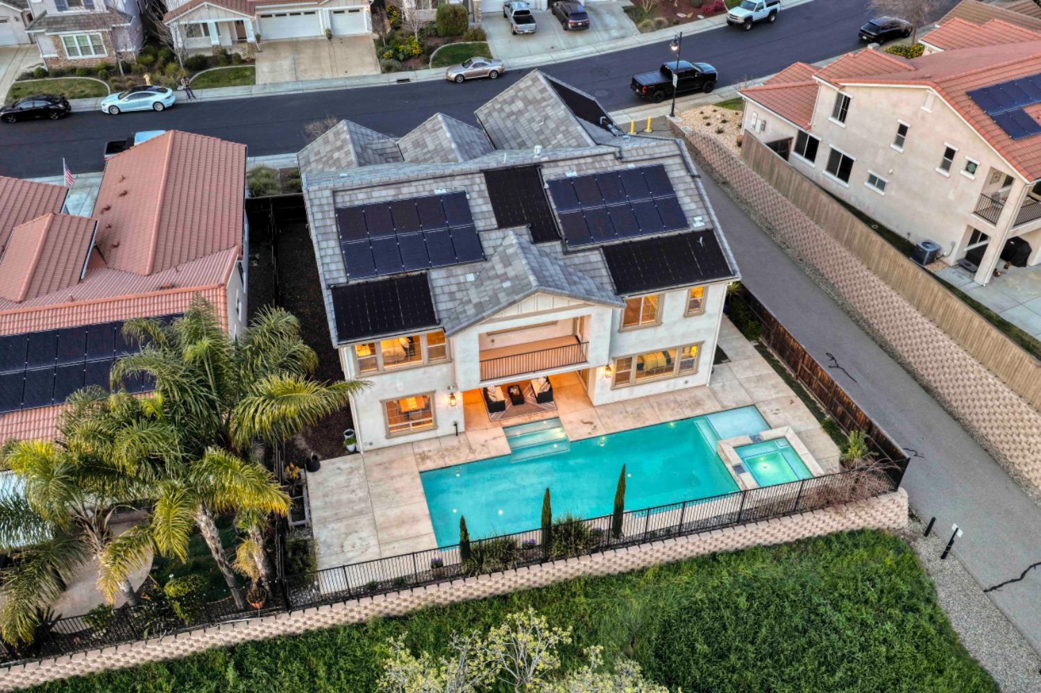 2714 Hidden Trail Loop Rocklin, CA 95765 - Photo 50 of 57 an aerial view of a house with a yard and potted plants